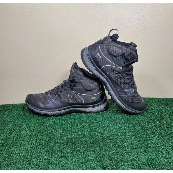 Keen Dry Waterproof Women's Size 7.5 Black Gray Hiking Ankle Boots - Picture 4 of 11